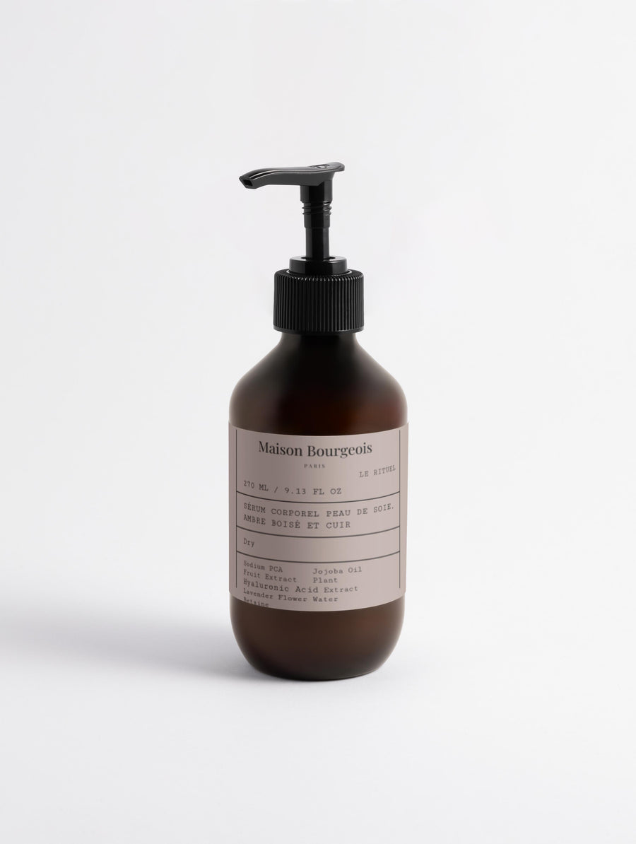 Le Rituel - Sérum corporel peau de soie, ambre boisé et cuir